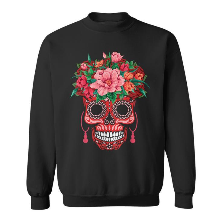 Dia De Los Muertos Valentine's Day Sweatshirt
