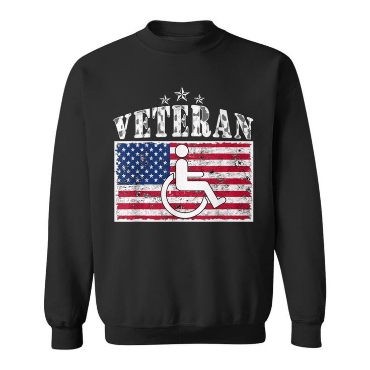 Disabled Handicapped Veteran  For Veteran Sweatshirt