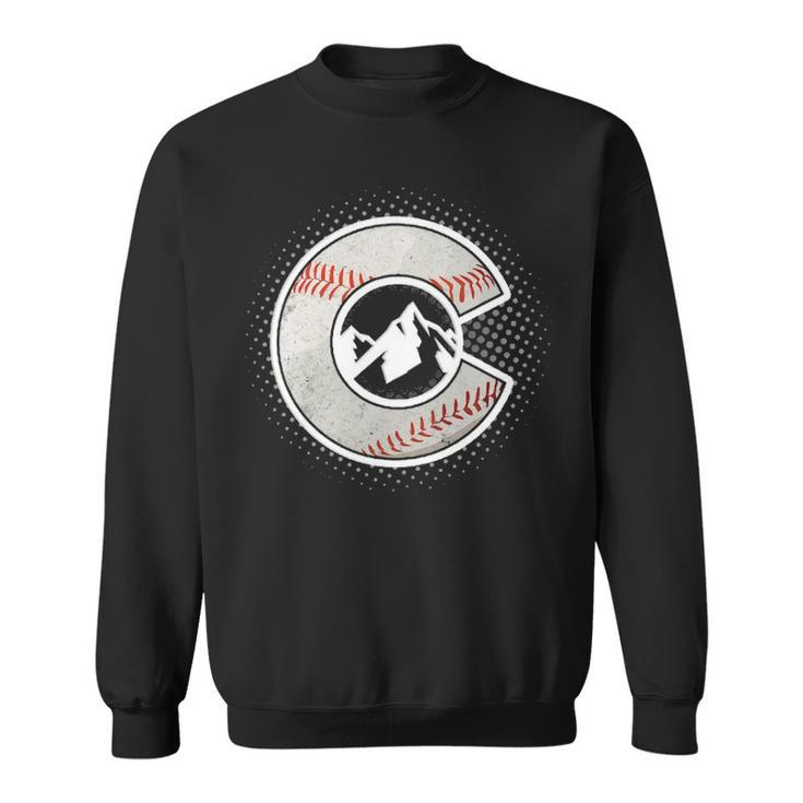 Distressed Colorado Baseball Colorado Sweatshirt