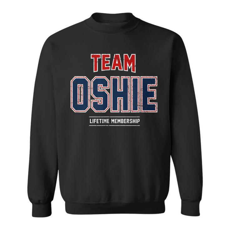 Distressed Team Oshie Proud Family Last Name Surname Sweatshirt