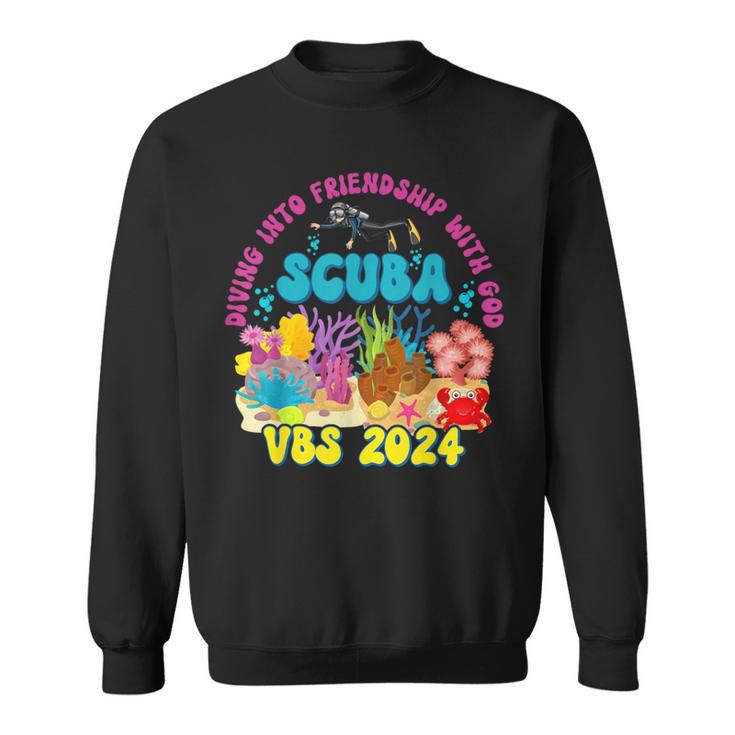 Diving Into Friendship With God Beach Scuba Vbs 2024 Sweatshirt | Mazezy AU