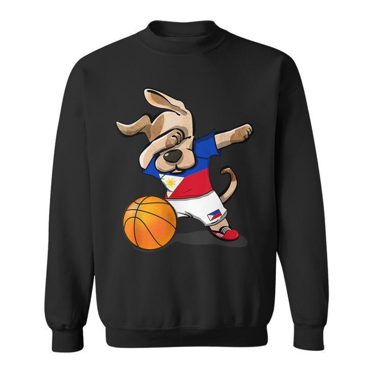Dog Dabbing Basketball Philippines Jersey Sport Lover Sweatshirt