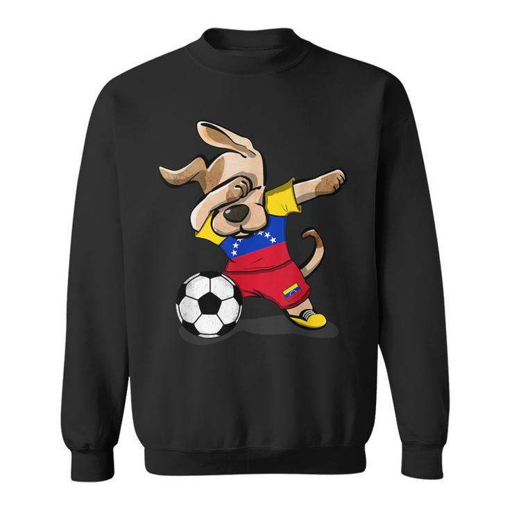 Dog Dabbing Soccer Venezuela Jersey Venezuelan Sweatshirt