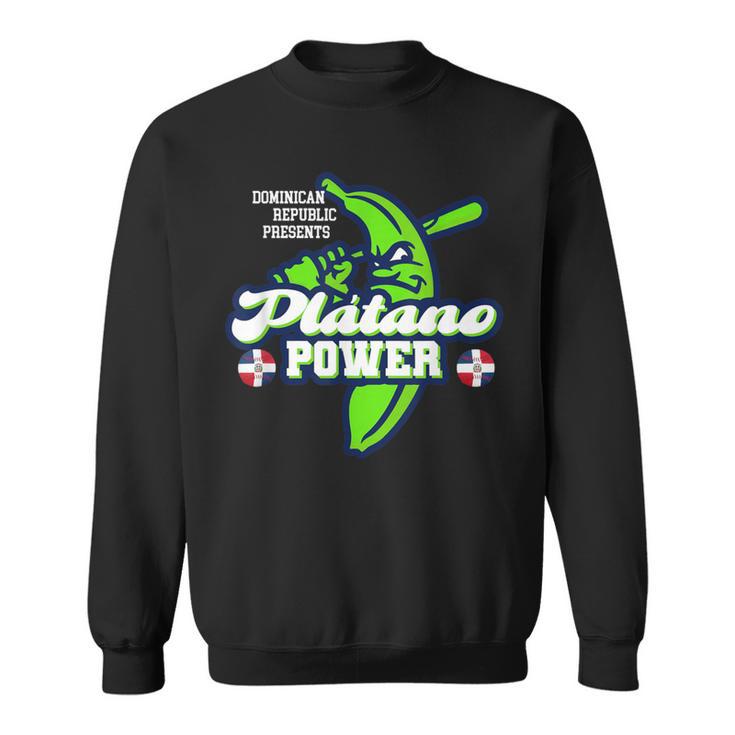 Dominican Republic Platano Power Baseball Dr Flag Sweatshirt