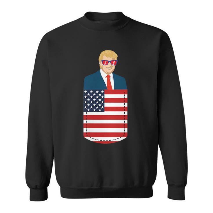 Donald Trump Pocket 2020 Election Usa Maga Republican Sweatshirt
