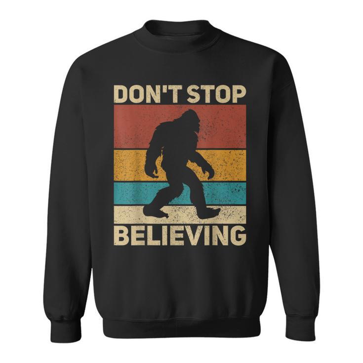 Don't Stop Believing Sasquatch Costume Big Foot Bigfoot Sweatshirt