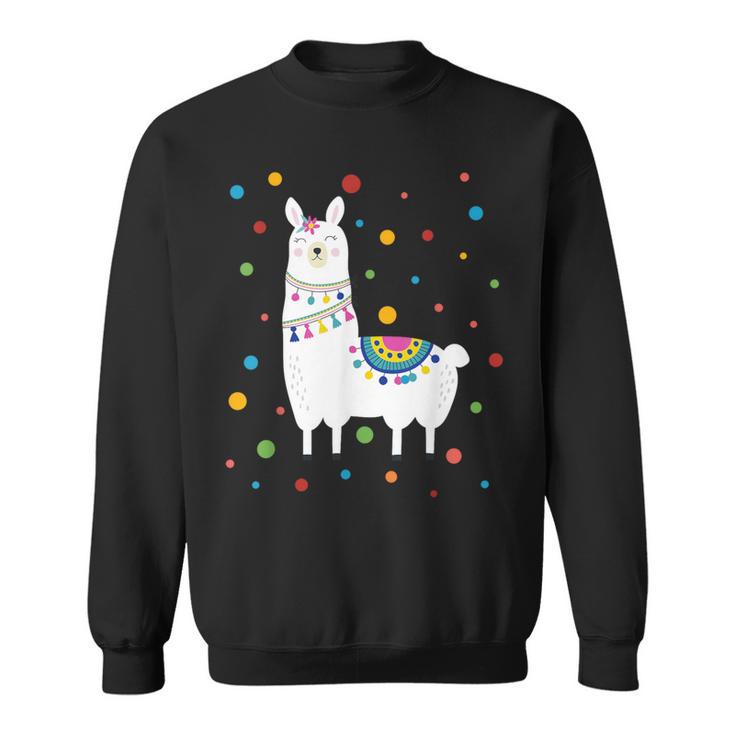 Dot Day Polka Dots Lama Kinder Jungen Mädchen Jugendliche Sweatshirt