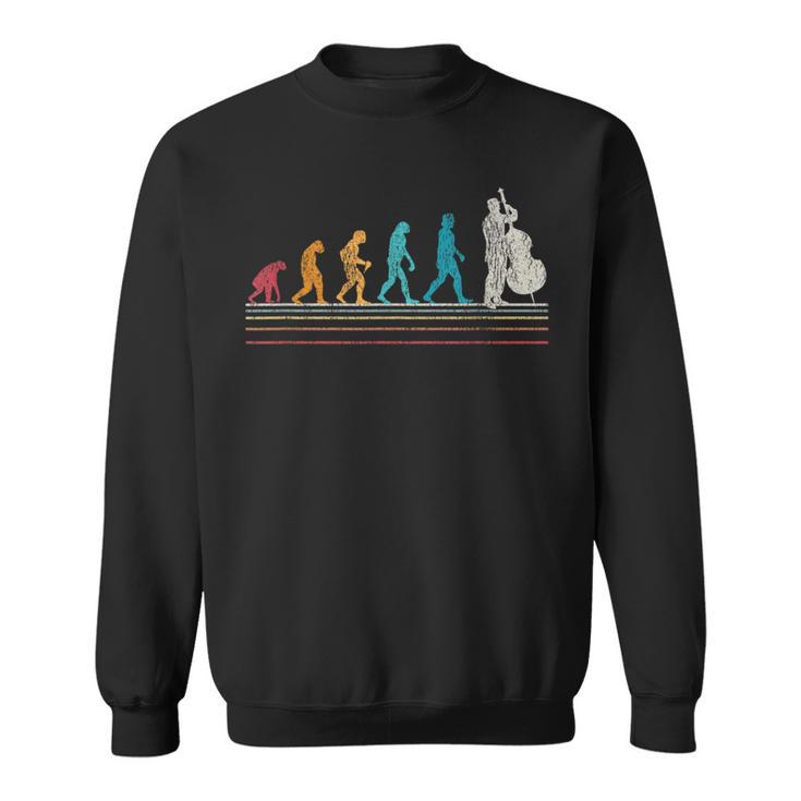 Double Bass Evolution I Double Bass I Retro Vintage Sweatshirt