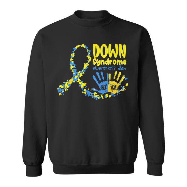 Down Syndrome Awareness Day Ribbon Down Syndrome Acceptance Sweatshirt