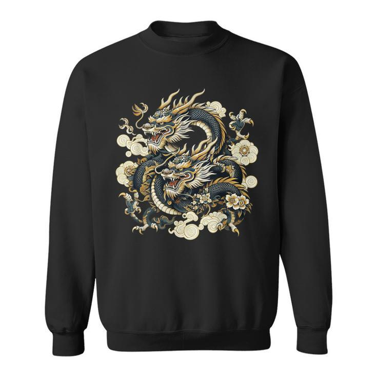 Dragon Aesthetic Japanese Culture Tokyo Inspired Asian Sweatshirt
