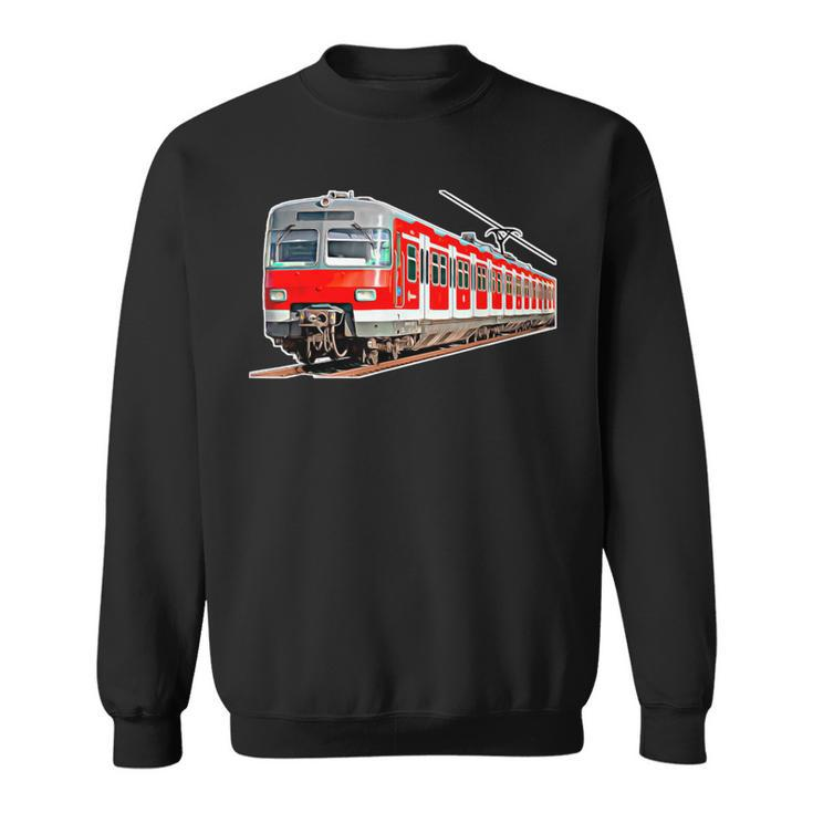 Driftzug Bahn Railenverkehr Travel Train Railway Sweatshirt
