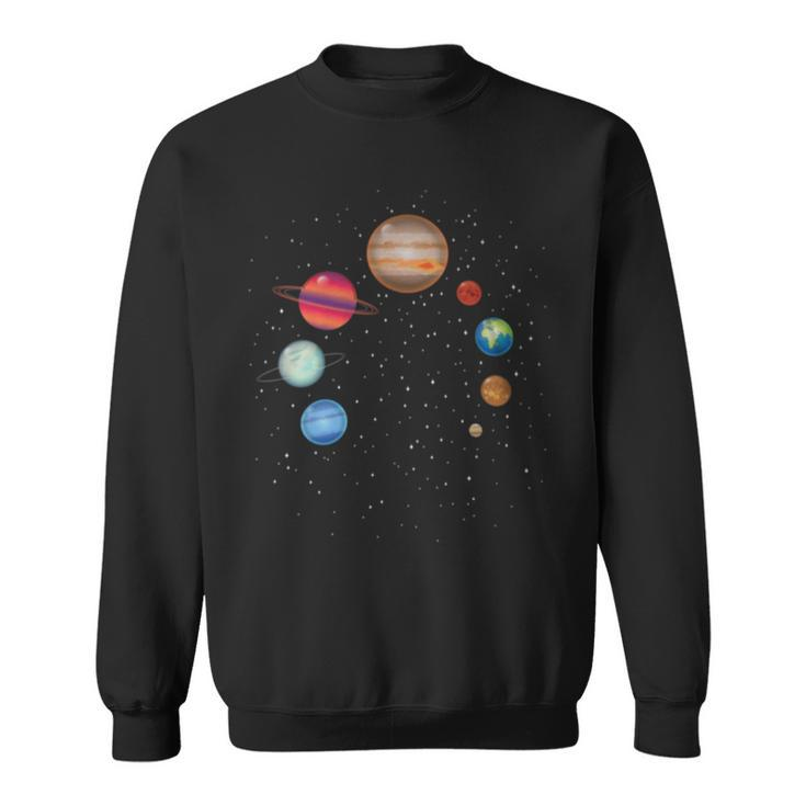 Earth Lover Celestial Body Fan Galaxy Exploration Club Sweatshirt