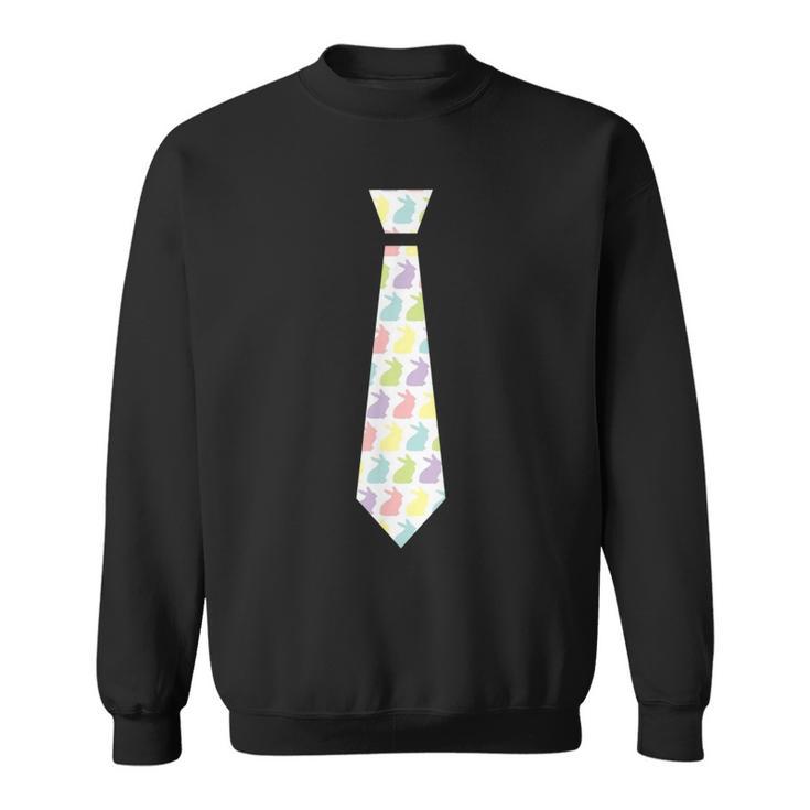 Easter Bunny Tie Happy Easter Boys Sweatshirt