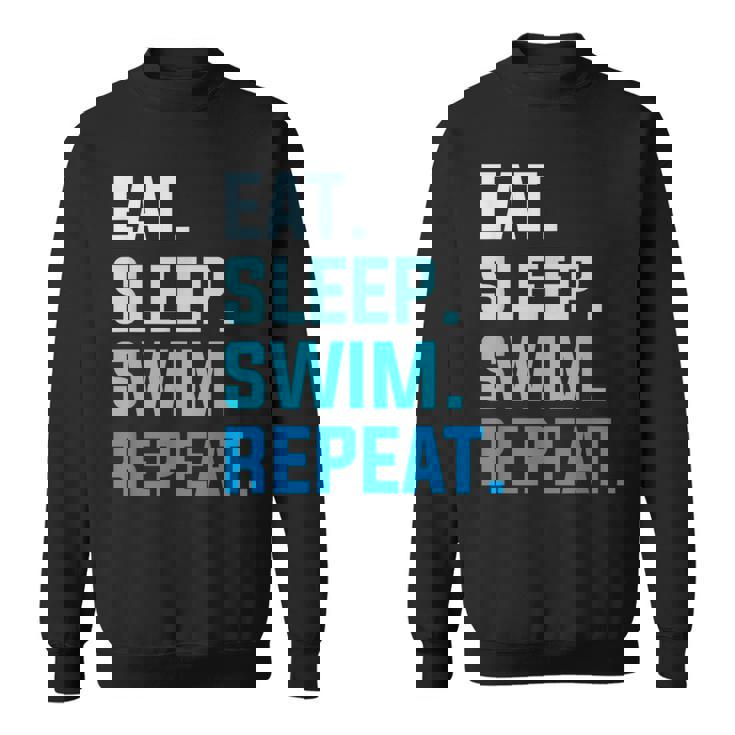 Eat Sleep Swim Repeat Natación Camisa de entrenamiento