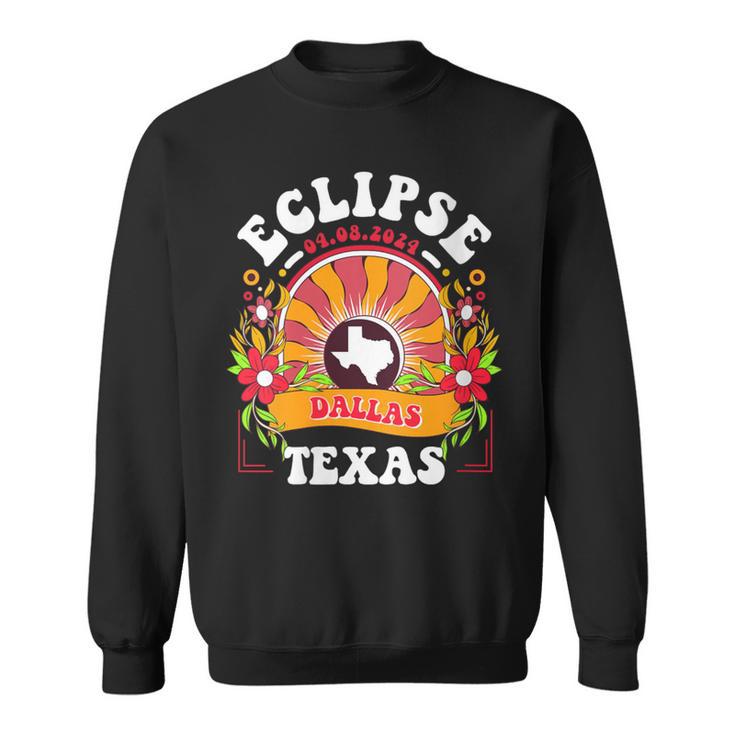 Eclipse 2024 Dallas Texas Total Solar Eclipse Sweatshirt