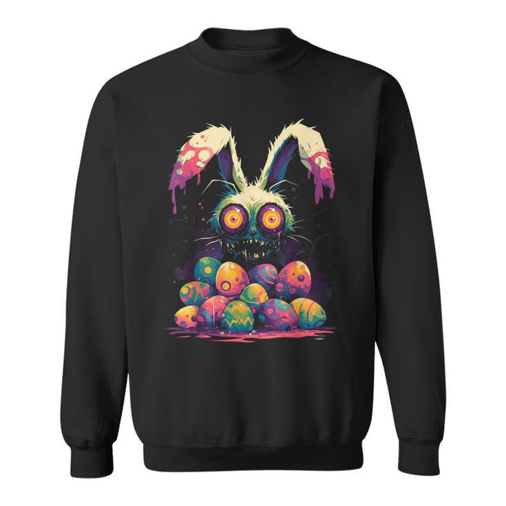 Egg Hunt Creepy Cute Goth Alt Aesthetic Sweatshirt