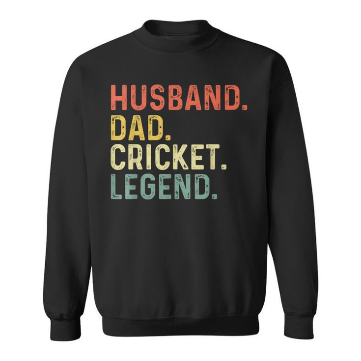 Ehemann Papa Cricket Legend Lustiges Retro Geschenk Für Papa Sweatshirt