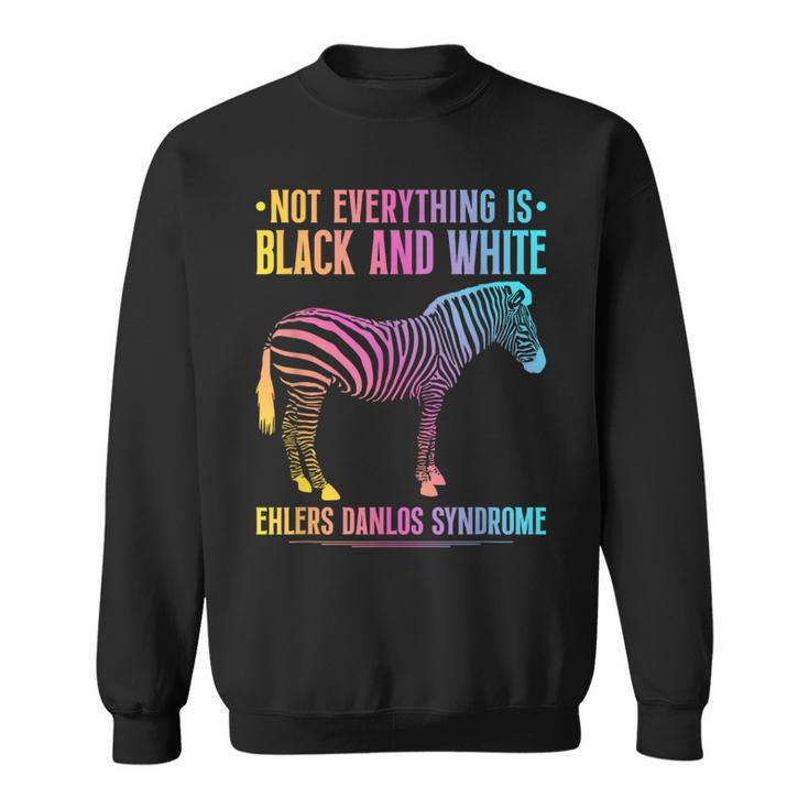Ehlers Danlos Syndrome Black And White Eds Zebra Sweatshirt