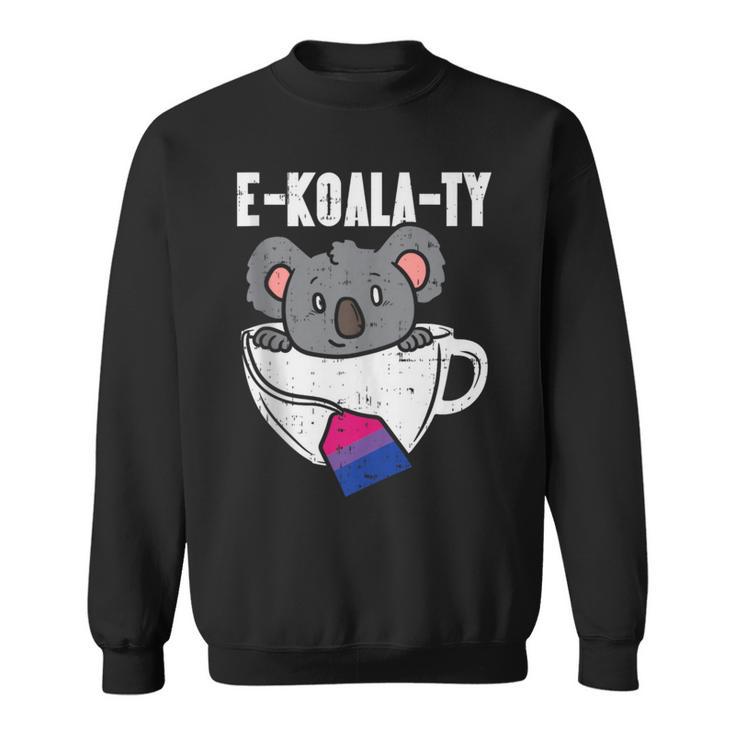 Ekoalaty Bisexual Pride Flag Equality Animal Lgbtq Bi Sweatshirt