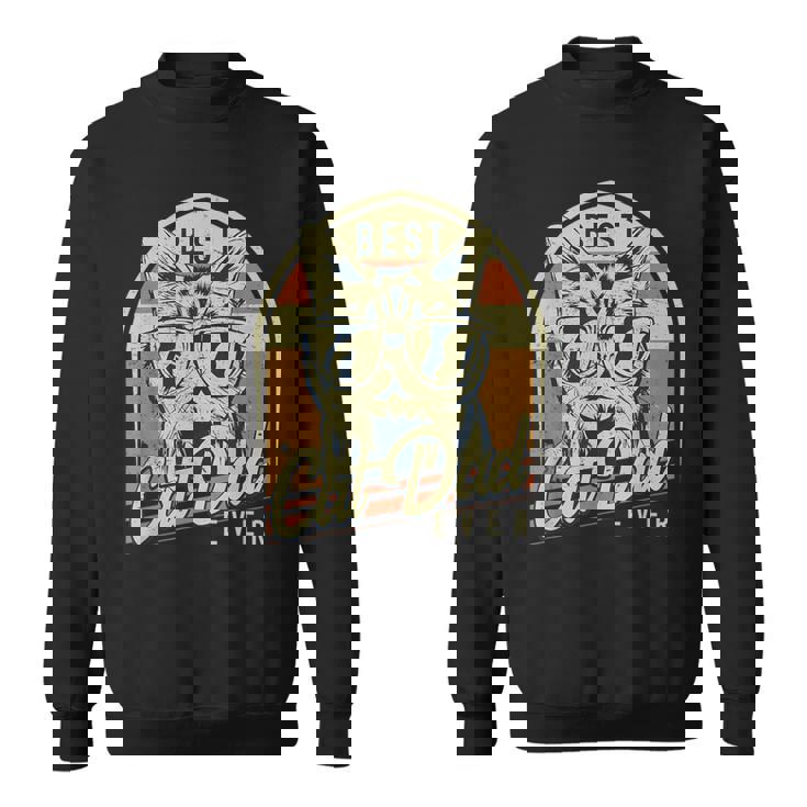 El Mejor Padre Gatuno Día Del Padre Retro Cat Lover Camisa de entrenamiento