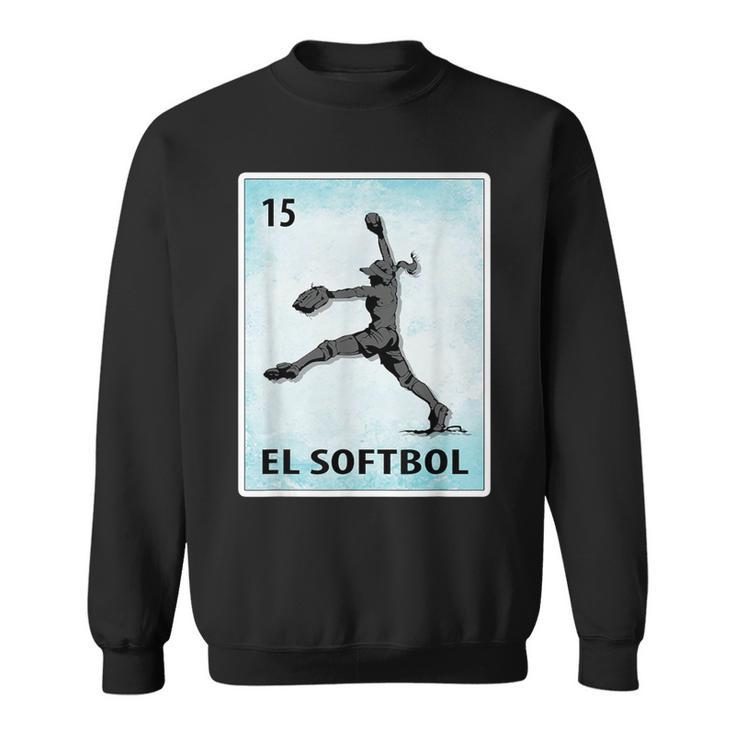 El Softbol Mexican Softball Cards Sweatshirt