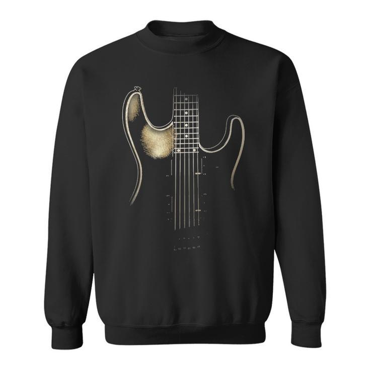 Electric Modern Art Guitar Sweatshirt