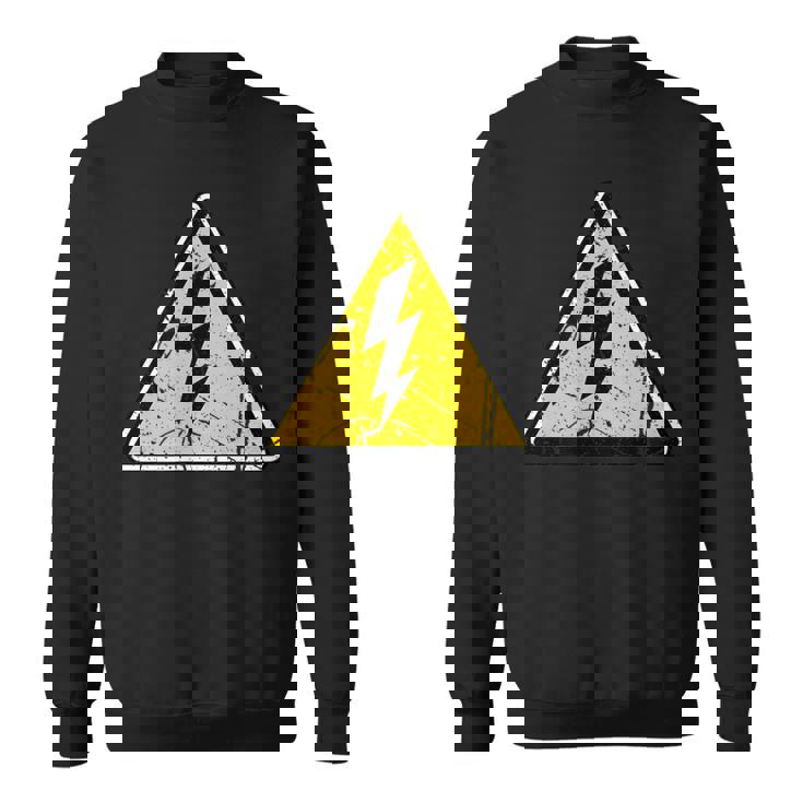 Électricien Signe De Danger Vintage Drôle Sweater e