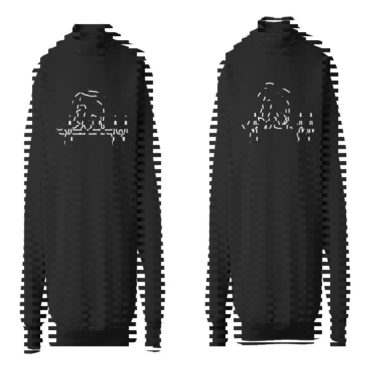 Elefante Latido Del Corazón Ekg Camisa de entrenamiento