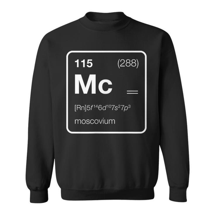 Element 115 Moscovium Periodic Table Sweatshirt