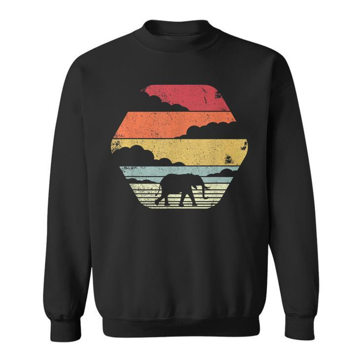 Elephant Retro Style Sweatshirt