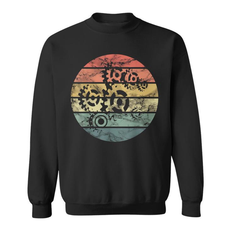 Engineering Cogs Mechanical Engineer Idea Vintage Cog Sweatshirt