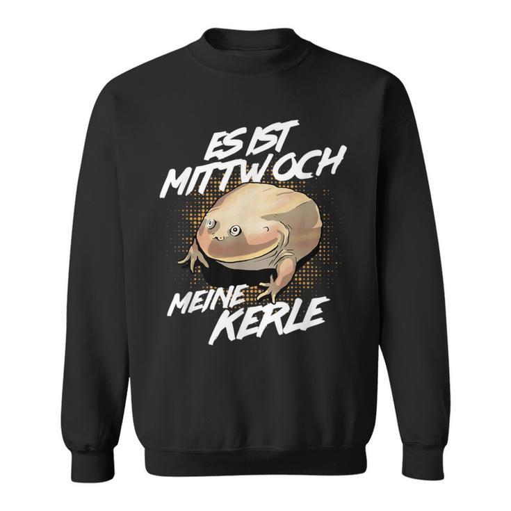 Es Ist Mittwoch Meine Kerle Wednesch Frog Meme S Sweatshirt