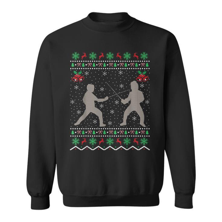 Esgrima Amante De Navidad Regalo Feo Esgrima Navidad Camisa de entrenamiento