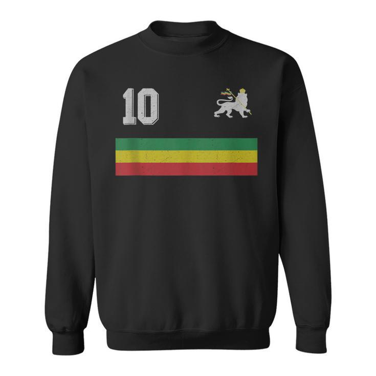 Ethiopia Rastafari Football Soccer Style Sweatshirt