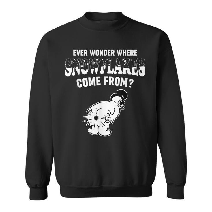 Ever Wonder Where Snowflakes Come From Christmas Sweatshirt