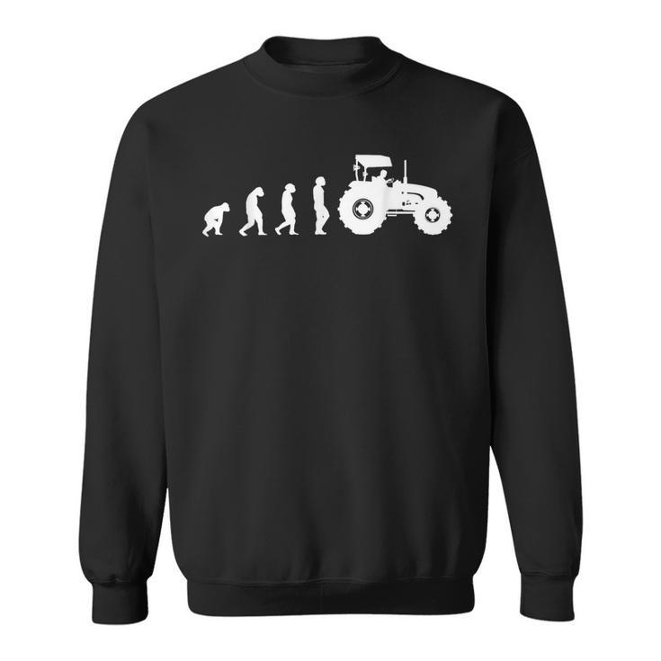 Evolution Of The Farmer Tractor Farming Sweatshirt