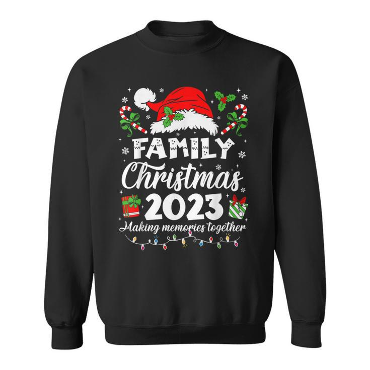 Family Christmas 2023 Pajamas Matching Squad Santa Elf Xmas Sweatshirt