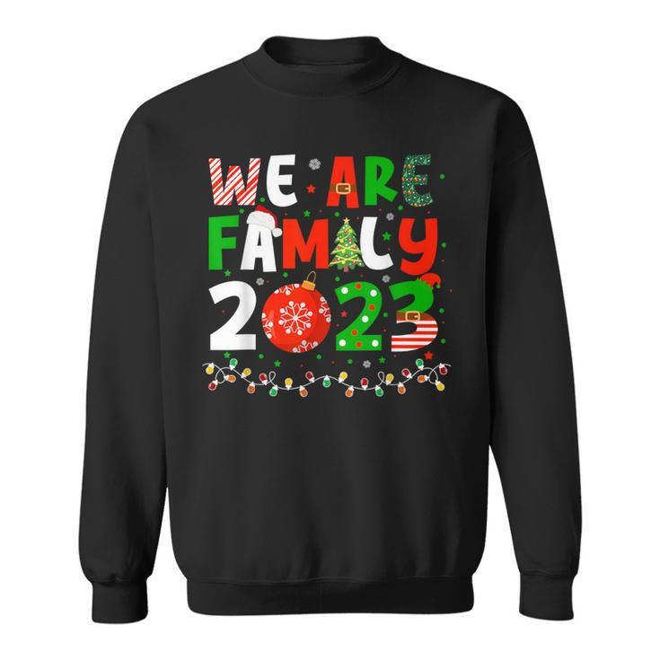 Family Matching Xmas Holidays Christmas 2023 Santa Elf Sweatshirt