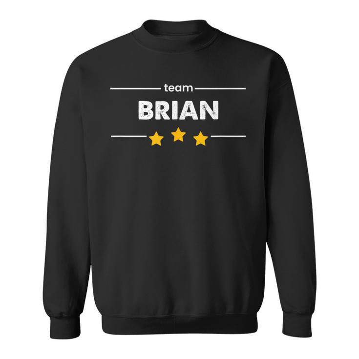 Family Name Surname Or First Name Team Brian Sweatshirt
