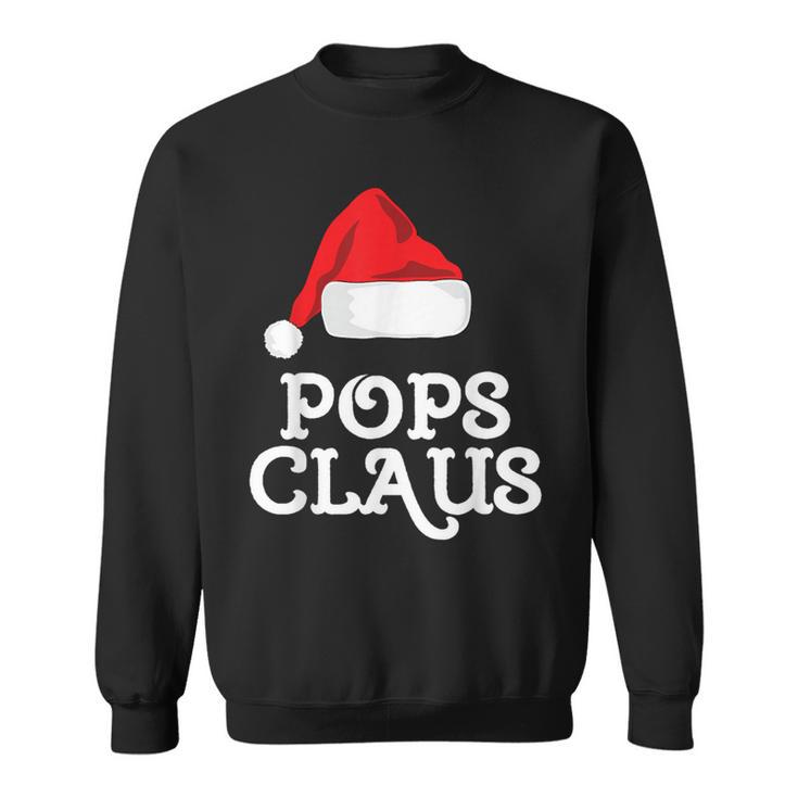 Family Pops Claus Christmas Santa's Hat Matching Pajama Sweatshirt