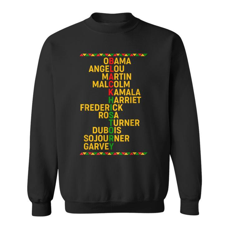 Famous African American Leader Culture Black History Month Sweatshirt