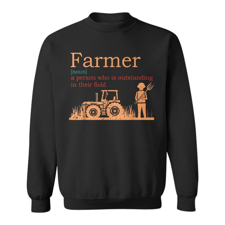 Farmer Definition Farming Farm Tractor Animals Sweatshirt