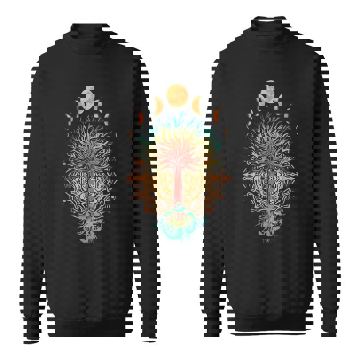 Fase Luna Om Espiritualidad & Símbolo Del Árbol De Meditación Camisa de entrenamiento