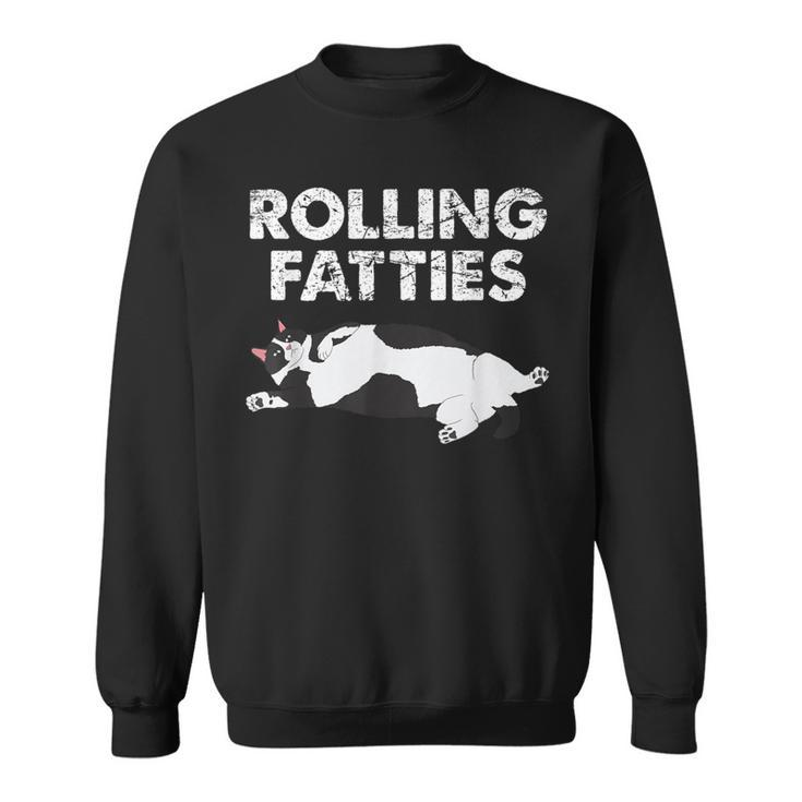 Fat Kitten Cat Rolling Fatties Sweatshirt