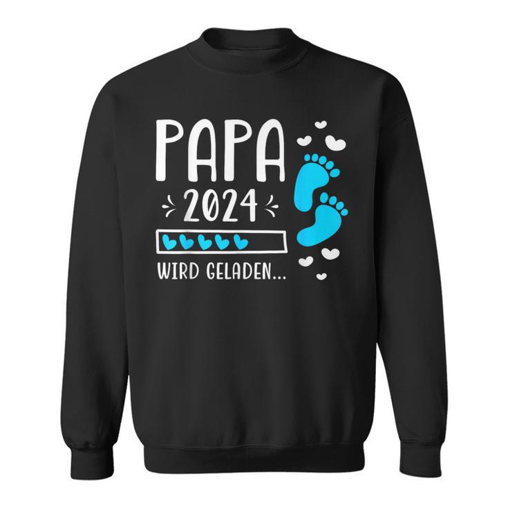 Father 2024 Wird Geladen Papa Loading 2024 Werdender Papa Sweatshirt