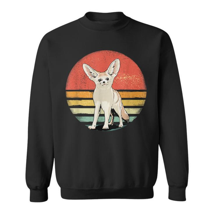 Fennec Fox Retro Style Animal Zoo African Animal Lover Sweatshirt