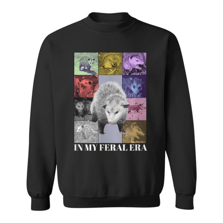 In My Feral Era Awesome Possum Opossum Cringy Meme Sweatshirt