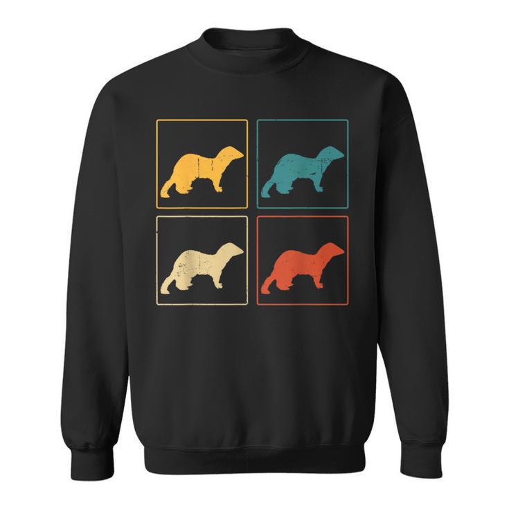 Ferret Lover Retro Weasel Vintage Sweatshirt