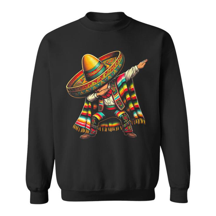 Festive Cinco De Mayo Dabbing Mexican Boy Dance Sweatshirt