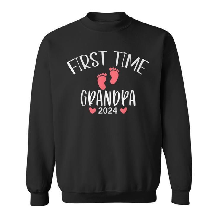 First Time Grandpa 2024 Pregnancy Announcement New Grandpa Sweatshirt